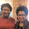 With Stacey Abrams at a fundraiser in Chicago