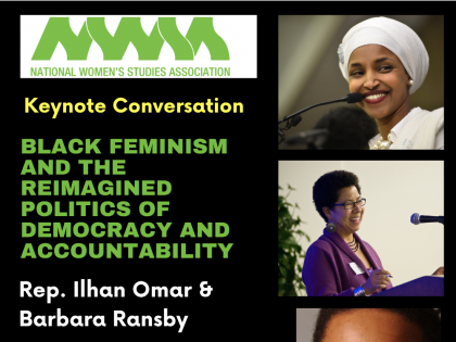 NWSA 2020 Keynote Ilhan Omar and Barbara Ransby