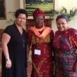 Barbara Ransby with Rigoberta Menchu and sister from DRC in Belfast